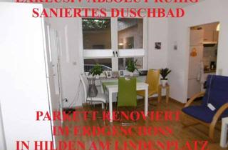 Wohnung mieten in Am Lindenplatz 15A, 40723 Hilden, EXKLUSIV HILDEN/LINDENPLATZ ABSOLUT RUHIG SANIERTES/MODERNES DUSCHBAD PARKETT RENOVIERT ERDGESCHOSS