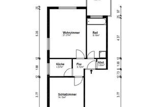 Wohnung mieten in Mittelbeune 60a, 63500 Seligenstadt, Gepflegte 2-Zimmer Erdgeschosswohnung mit Garten in Seligenstadt
