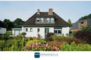 Einfamilienhaus kaufen in 27721 Ritterhude, Charmantes Einfamilienhaus auf attraktiven Hanggrundstück mit Carport