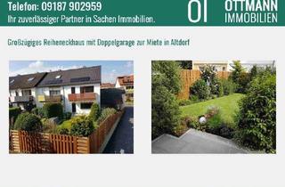 Haus mieten in 90518 Altdorf, Großzügiges Reiheneckhaus mit Doppelgarage zur Miete direkt in Altdorf