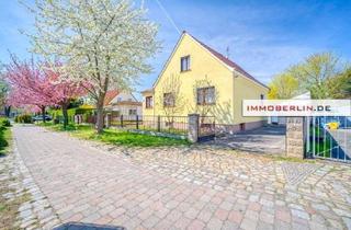 Gewerbeimmobilie kaufen in 15370 Fredersdorf-Vogelsdorf, IMMOBERLIN.DE - Sehr gepflegtes Einfamilienhaus & Nebengebäude für Gewerbe in angenehmer Lage