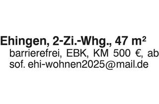 Wohnung mieten in 89584 Ehingen, Ehingen, 2-Zi.-Whg.,