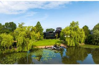 Villa kaufen in 21109 Hamburg, Hamburg - Elbvilla Wassergrundstück Townhouse Stadtvilla am Wasser Luxus