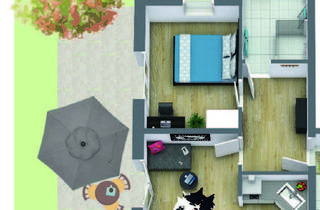 Wohnung kaufen in 83064 Raubling, Absolut ruhige, helle zwei Zimmerwohnung am sonnigen Ortsrand.