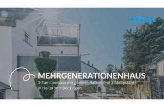Haus kaufen in 74080 Böckingen, MEHRGENERATIONENHAUS - 3-Familienhaus mit großer Terrasse und 2 Stellplätzen in Heilbronn-Böckingen