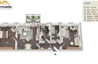 Wohnung mieten in 38368 Mariental, elegante 3-Zimmer Wohnung in Mariental 90 m² mit Tageslicht-Bad