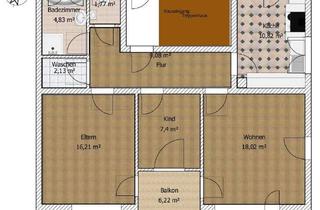 Wohnung mieten in 88069 Tettnang, Helle 3-Zimmer-Wohnung mit Balkon im 2. OG in Tettnang