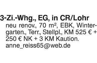 Wohnung mieten in 74564 Crailsheim, 3-Zi.-Whg.