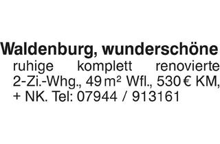Wohnung mieten in 74635 Kupferzell, 2 Zi Whg Waldenburg