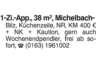 Wohnung mieten in 74544 Michelbach an der Bilz, 1 Zi Appartment