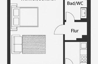 Wohnung mieten in Pankstraße, 13357 Berlin, Erstbezug: Stilvoll möblierte 1-Zimmer-Wohnung mit Balkon im 3. Obergeschoss in Berlin-Gesundbrunnen