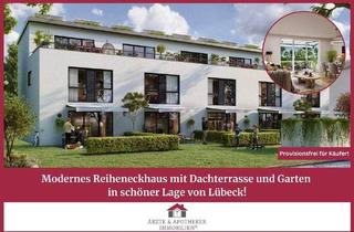 Reihenhaus kaufen in 23556 Lübeck, Lübeck - Modernes Reiheneckhaus mit Dachterrasse und Garten in schöner Lage von Lübeck!