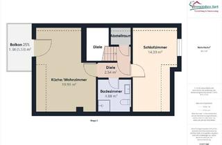 Wohnung kaufen in 54450 Freudenburg, GRENZNÄHE: DG WOHNUNG IM 2 FAMILIENHAUS, BLICK INS GRÜNE, TOP LAGE!