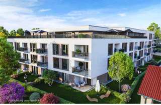 Wohnung kaufen in Münchner Straße 21, 85276 Hettenshausen, Pfaffenhofen-Reisgang! 2-ZKB OG-Whg. mit 6,63 m² Süd-Balkon, FBH, elektr. Rollläd., Videosprechanl.!