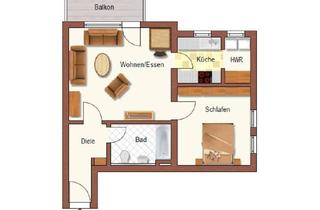 Wohnung mieten in 67269 Grünstadt, Erdgeschosswohnung 2 ZKB mit Süd-West Balkon
