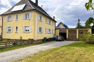 Haus kaufen in 74582 Gerabronn, STIL - CHARME - PLATZ: Stattliches, gepfelgtes 2-Familienhaus mit 3 Garagen und großem Grundstück