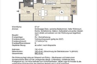 Wohnung mieten in 83451 Piding, Schöne 2‑Zimmer Dachgeschosswohnung in Piding