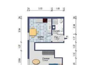 Wohnung mieten in 74074 Heilbronn, Neu sanierte 1,5 Zi Souterrain Wohnung mit EBK