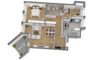 Wohnung mieten in Weststraße 42, 59269 Beckum, Gepflegte 3-Zimmer-Wohnung mit Balkon in Beckum