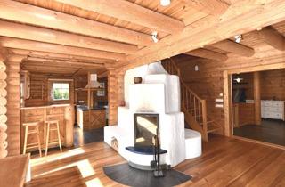 Haus kaufen in 88179 Oberreute, Rarität - massives Allgäuer Blockbohlenhaus unterkellert WF 234 qm 8 Räume ruhige Lage mit Büro-ELW