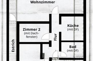 Wohnung mieten in Oberroder Straße 13, 36041 Fulda, Stadtnahe 3-ZKB-Dachgeschosswohnung mit Balkon & Einbauküche
