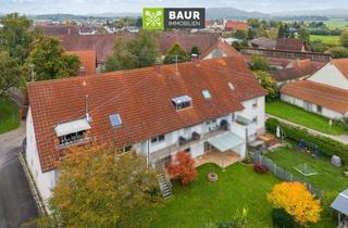 Wohnung kaufen in 88377 Riedhausen, Charmante 3-Zimmer-Dachgeschosswohnung mit Balkon und Stellplatz – solide vermietet