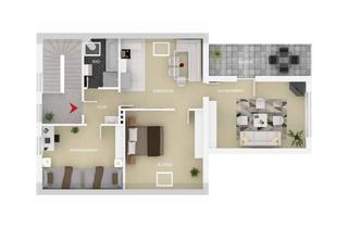 Immobilie mieten in Savignystr. 15, 33175 Bad Lippspringe, 77M² MÖBLIERTE DACHGESCHOSSWOHNUNG - AUF ZEIT