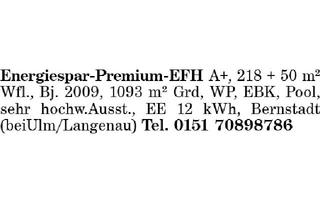 Haus kaufen in 89182 Bernstadt, Energiespar-Premium-EFH A+