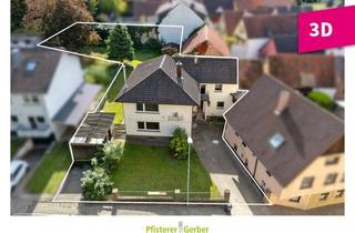 Haus kaufen in 75053 Gondelsheim, Zweifamilienwohnhaus mit zwei Garagen und separatem Grundstück