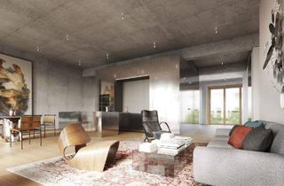 Loft kaufen in Aaron-Bernstein-Platz 3, 10117 Berlin, Berlin - Loft-Whg., 74,75 qm, 3,60 m Deckenhöhe, Berlin-Mitte, Sichtbeton, bodentiefen Fenstern und große Loggia