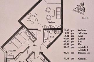 Wohnung kaufen in 31157 Sarstedt, Sarstedt - Helle 3-Raum-Wohnung mit Terrasse, Garten & 2 Stellplätzen