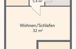 Wohnung kaufen in 65195 Wiesbaden, Wiesbaden - Citynahes Einzimmerapartment mit Terrasse und Garagenstellplatz