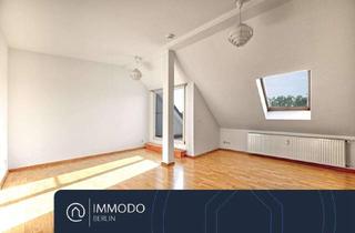 Wohnung kaufen in 10249 Berlin, Berlin - ?? Über den Dächern Berlins: Helle 3 Zi-DG-Whg mit Blk & Fernsehturm-Blick nahe Volkspark F-hain