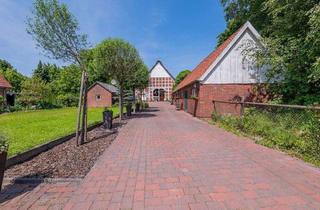 Bauernhaus kaufen in 21706 Drochtersen, Drochtersen - Historisches Bauernhaus mit idyllischem Garten! Plus Ausbaureserve und ggf. Bauplatz.