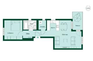 Wohnung mieten in Nordendstraße 93, 63225 Langen, Moderne 2-Zimmer-Wohnung mit Balkon im 3. OG in Langen (Hessen)