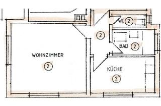 Wohnung mieten in 71737 Kirchberg, Gepflegte 2-Zimmer-Wohnung im 2. OG in Kirchberg an der Murr