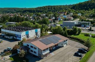 Gewerbeimmobilie kaufen in 73466 Lauchheim, Gepflegte Halle mit Betriebswohnung, Büro, Showroom und großer Freifläche