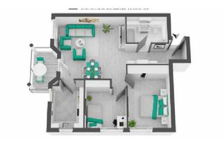 Wohnung mieten in 74232 Abstatt, 3 Zimmer Wohnung mit Balkon in Abstatt