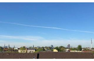 Penthouse mieten in 22083 Barmbek-Süd, Blick auf Hamburger Skyline bis zur Elphi im Komponistenviertel 4-Zi-Penthouse-Wohnung