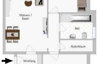 Wohnung kaufen in 96114 Hirschaid, Großzügig geschnittene 3-Zimmer-Wohnung mit Balkon in Hirschaid - Für Kapitalanleger oder Eigennutze