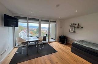 Wohnung mieten in Rombacher Straße 85, 73430 Aalen, Hochwertige, vollmöblierte 1-Zimmer-Wohnung mit unverbautem Blick auf Aalen