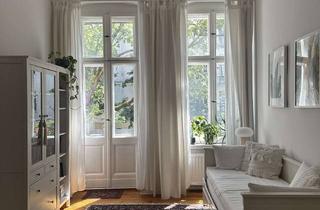 Wohnung mieten in 10245 Friedrichshain, Sanierte Altbauwohnung mit Balkon in Friedrichshain – möbliert zur Untermiete