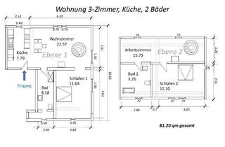 Wohnung mieten in Neuhofener Straße, 67165 Waldsee, Stilvolle 3-Zimmer-Maisonette-Wohnung mit geh. Innenausstattung