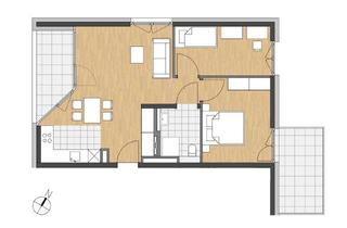 Wohnung mieten in 78224 Singen, Neubau-Erstbezug: Möblierte 3-Zimmer-Wohnung mit 2 Balkonen, hochwertiger Ausstattung & Top-Lage
