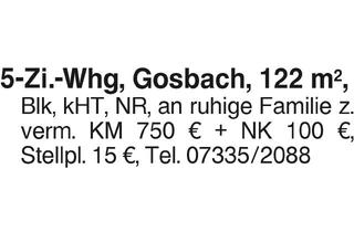 Wohnung mieten in 73342 Gosbach, 5-Zi.-Whg. Gosbach