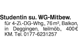 Wohnung mieten in 73326 Deggingen, WG-Mitbewohner/in