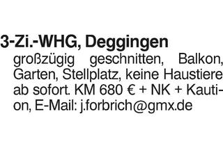 Wohnung mieten in 73326 Deggingen, 3-Zi-Whg.