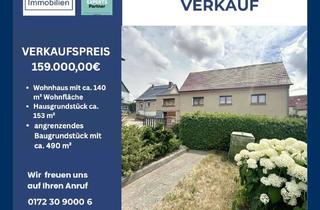 Haus kaufen in 04654 Frohburg, Großzügiges Wohnhaus mit Baugrundstück & 3 Garagen – vielseitige Möglichkeiten in Frohburg
