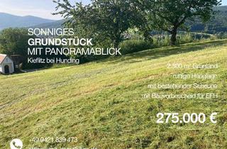 Grundstück zu kaufen in 94551 Hunding, Traumhaftes Grundstück mit Panoramablick in Kieflitz bei Hunding / Lalling