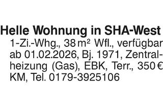 Wohnung mieten in 74523 Schwäbisch Hall, Helle Wohnung in SHA-West
